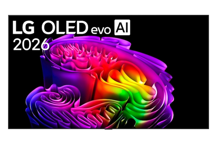 Foto frontale TV OLED evo AI da 97 pollici OLED97G64LW